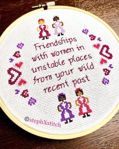 Friendships With Women PDF Cross Stitch Pattern