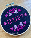 U UP? - Finished Cross-Stitch