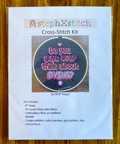 Do You Guys Ever Think About Dying? Barbie - Cross-Stitch Kit