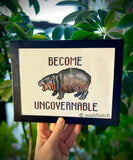 Moo Deng Become Ungovernable - Cross-Stitch Kit