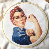 Rosie The Riveter - PDF Cross-Stitch Pattern
