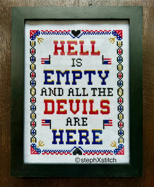 Hell Is Empty And All The Devils Are Here PDF Pattern