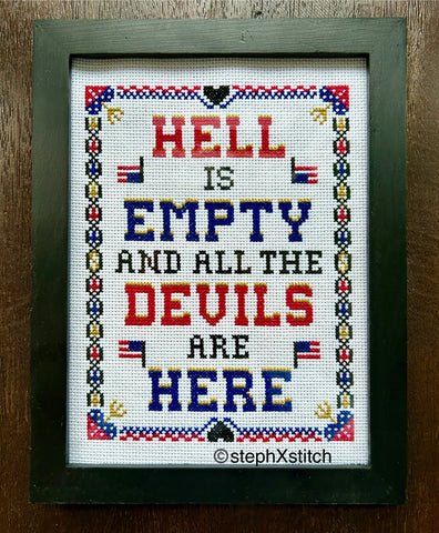 Hell Is Empty And All The Devils Are Here PDF Pattern