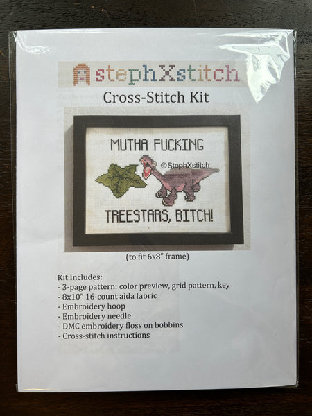 Mutha Fucking Treestars, Bitch - Cross-Stitch Kit