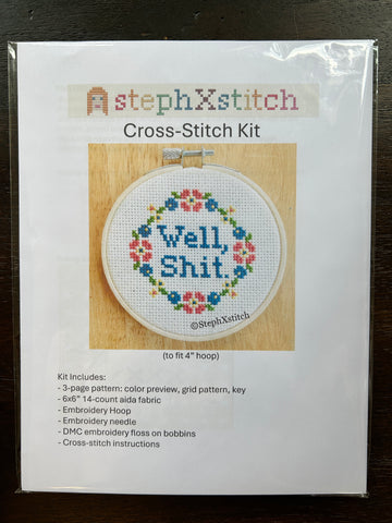 Well, Shit Cross Stitch Kit