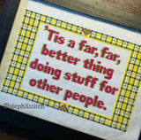 Clueless - Framed Cross-Stitch