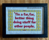 Clueless - Framed Cross-Stitch