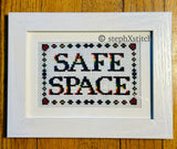 Safe Space LGBTQIA - Framed Cross-Stitch