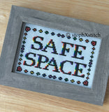 Safe Space LGBTQIA - Framed Cross-Stitch