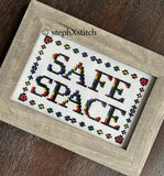 Safe Space LGBTQIA - Framed Cross-Stitch
