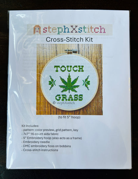 Touch Grass - Cross-Stitch Kit