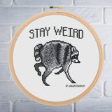 Jimothy the Raccoon PDF Cross-Stitch Pattern