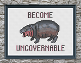 Moo Deng Become Ungovernable - Cross-Stitch Kit