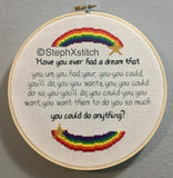 Have You Ever Had A Dream - Framed Cross-Stitch