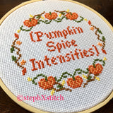 (Pumpkin Spice Intensifies) PDF Cross Stitch Pattern