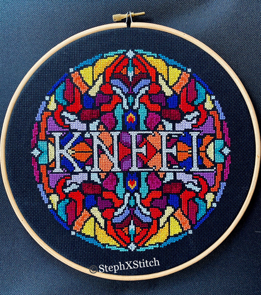 KNEEL PDF Cross Stitch Pattern