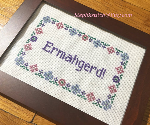 Ermahgerd - PDF Cross Stitch Pattern