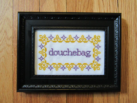 Douchebag - PDF Cross Stitch Pattern