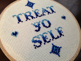 Treat Yo Self - Cross Stitch Pattern
