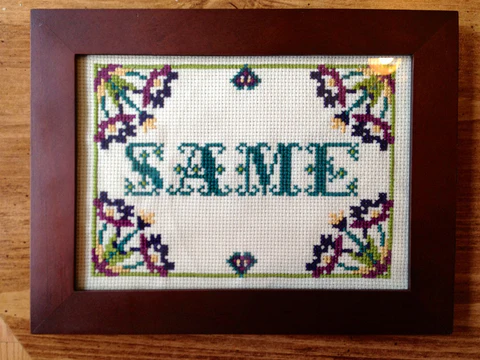 Same - PDF Cross Stitch Pattern