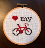 Love My Bike -PDF Cross Stitch Pattern