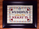 Hummus Where the Heart Is -PDF Cross Stitch Pattern