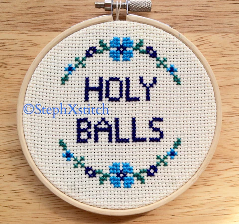 Holy Balls - PDF Cross Stitch Pattern