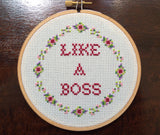 Like A Boss - PDF Cross Stitch Pattern