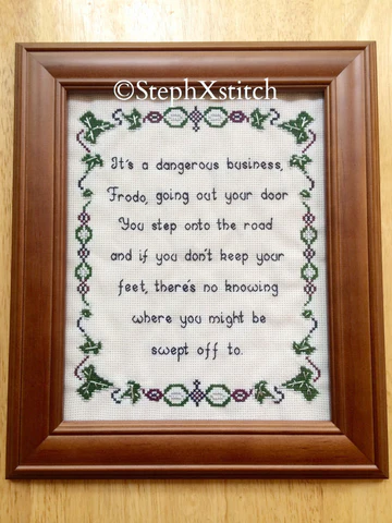 It's A Dangerous Business - PDF Cross Stitch Pattern