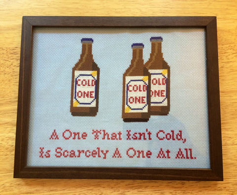 A One That Isn't Cold Is Scarcely A One At All - PDF Cross Stitch Pattern