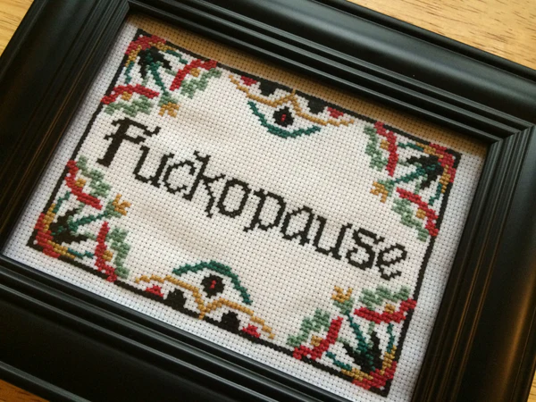 Fuckopause - PDF Cross Stitch Pattern