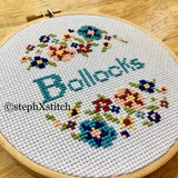 Bollocks - PDF Cross Stitch Pattern