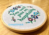 You Can't Piss on Hospitality - PDF Cross Stitch Pattern