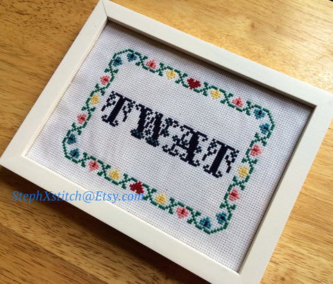 Twat - PDF Cross Stitch Pattern