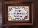 Vanilla Ice Stop Collaborate Listen - PDF Cross Stitch Pattern